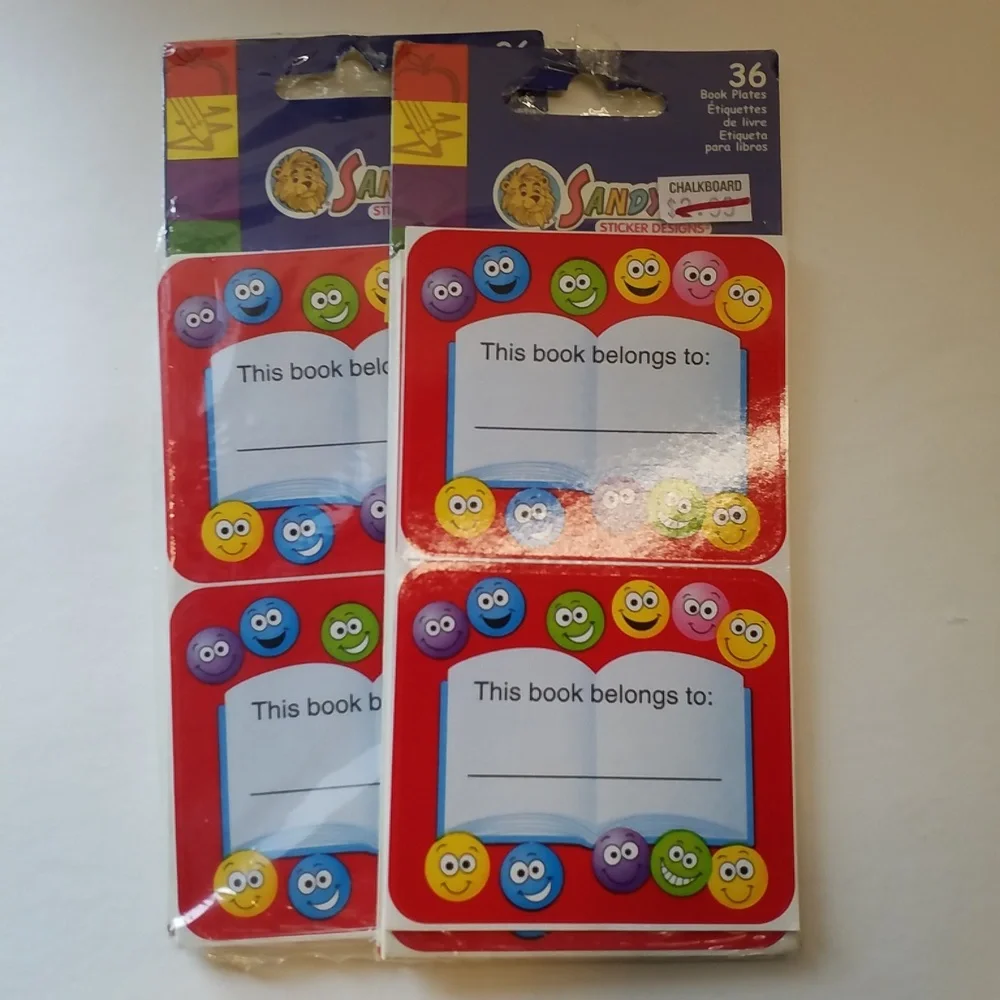 Book Plates NEW 7 packages Sandy Lion Stickers